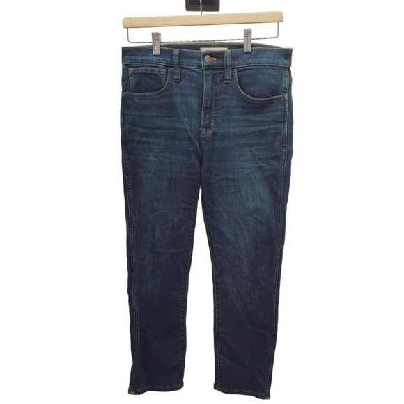 Madewell Roadtripper Stovepipe Jeans Women's Size 27 Petite Blue Stretch Denim - Picture 1 of 13
